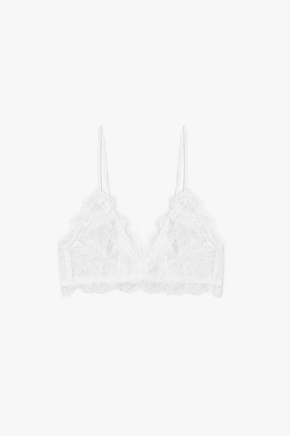 Lace Bra With Trim Ivory