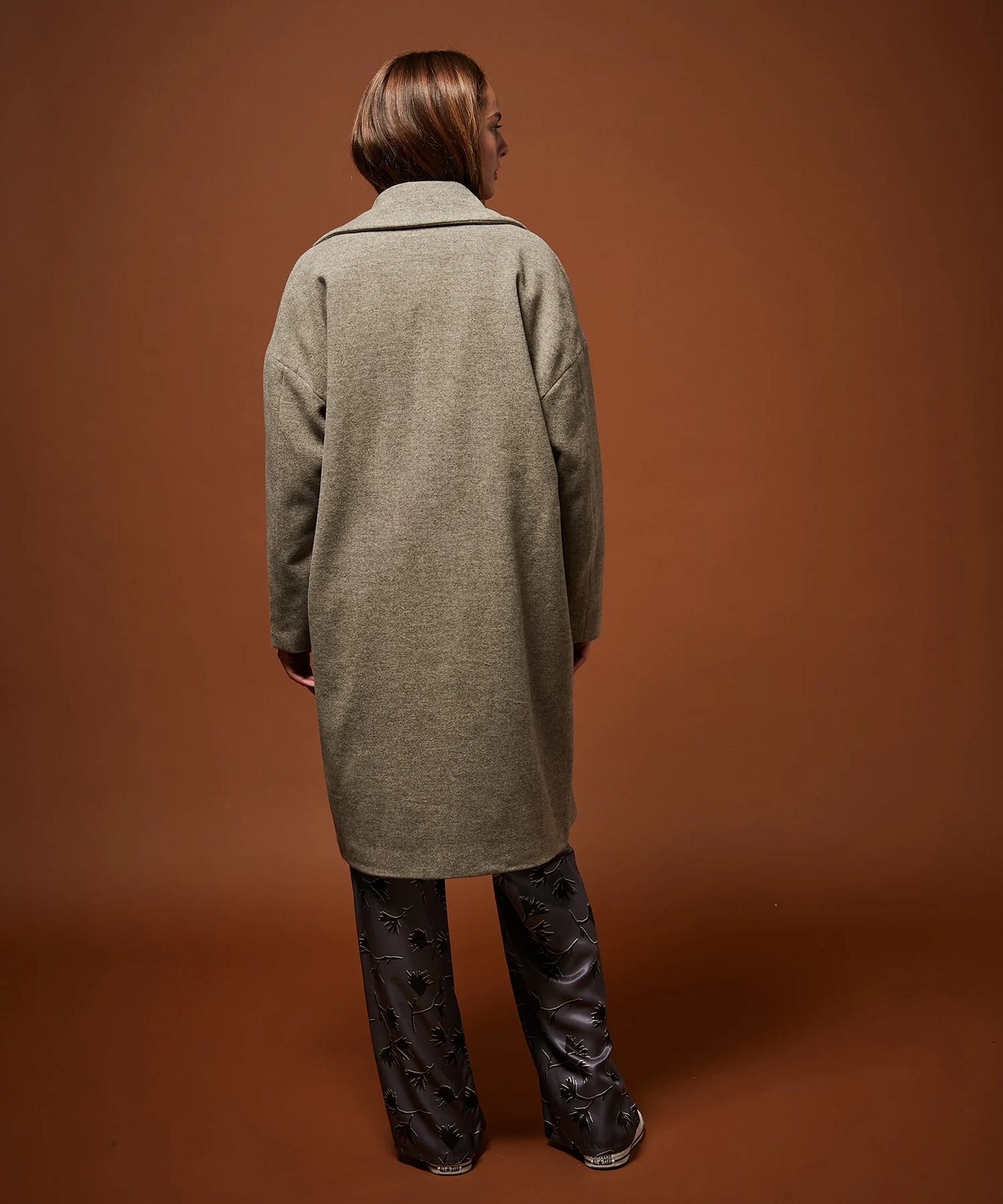 Valois Coat Taupe mix Grey