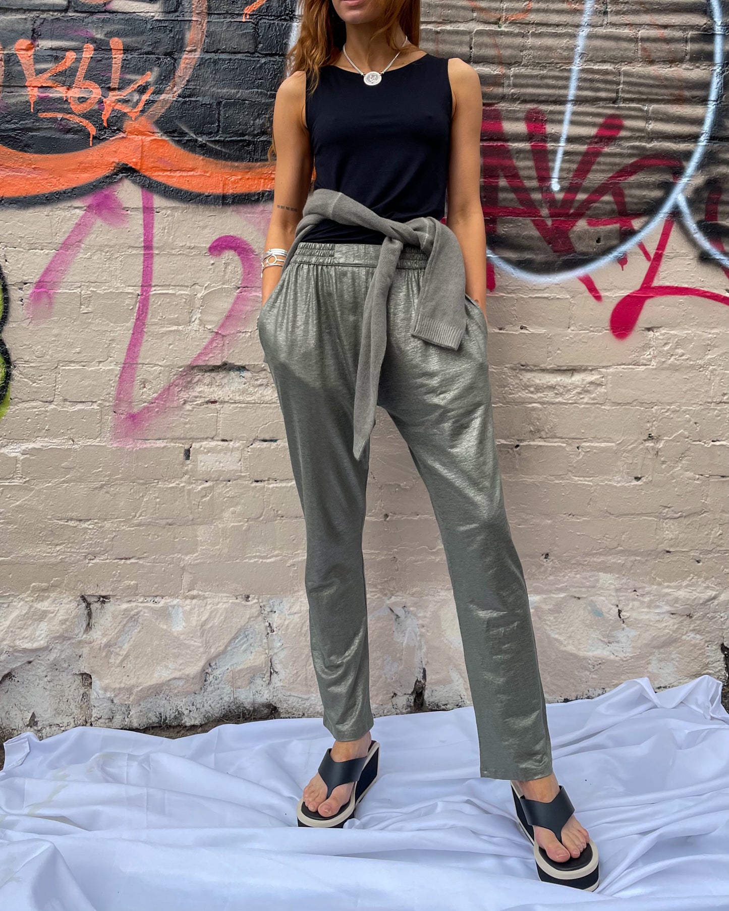 Lin Pants - Metal