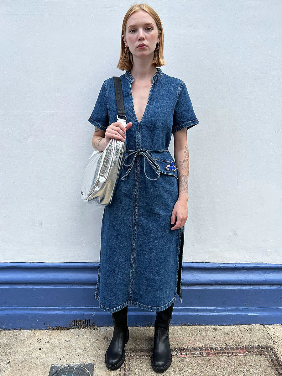 Amita Dress Washed Blue