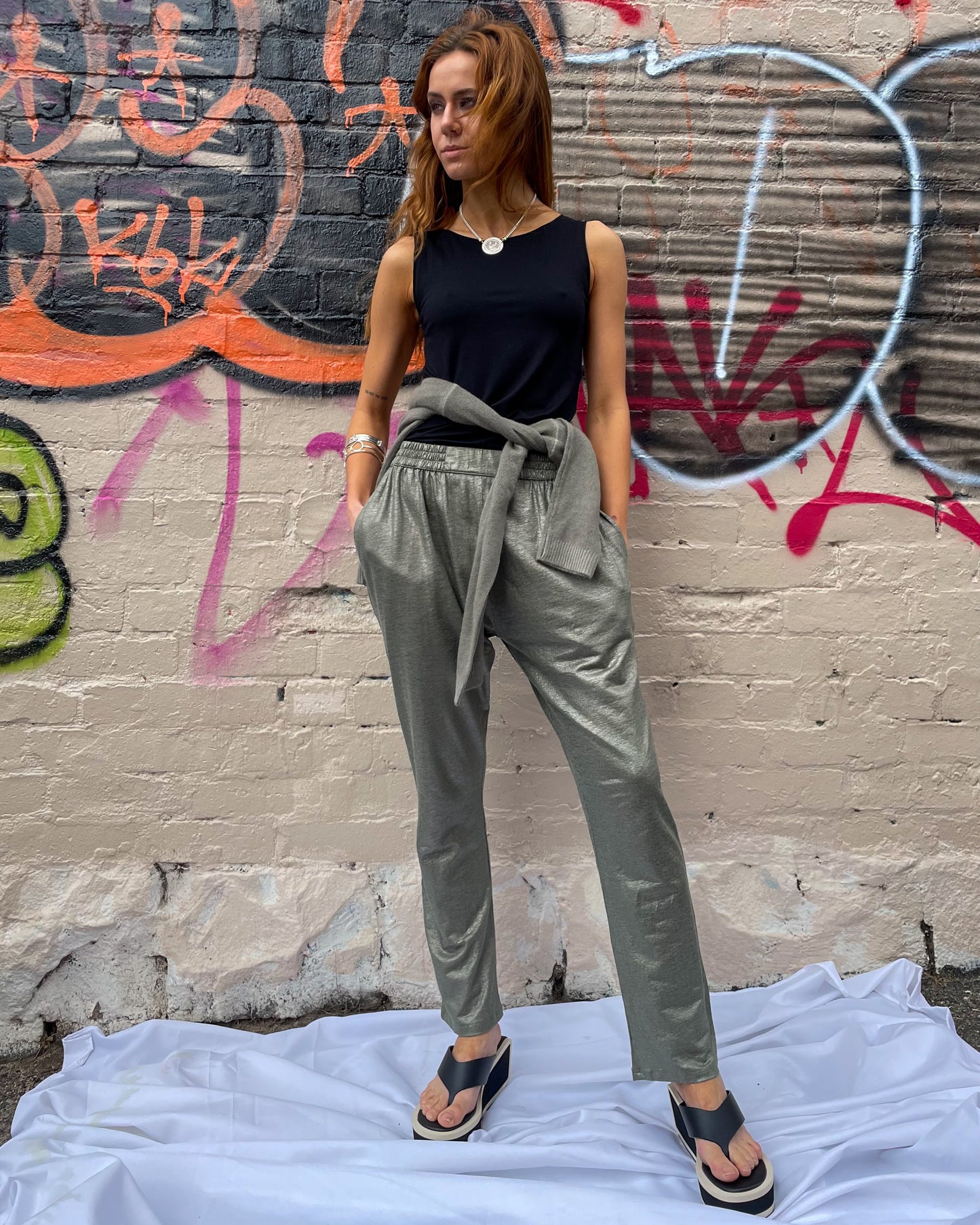 Lin Pants - Metal