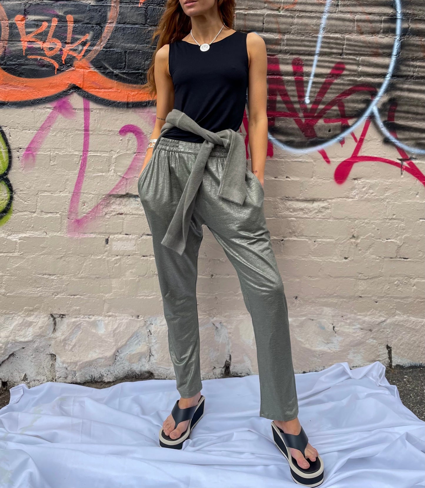 Lin Pants - Metal