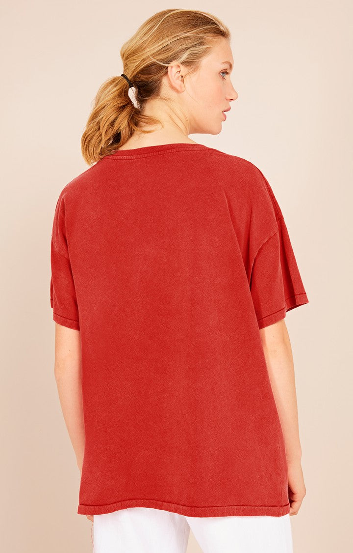 Fuz V Neck Tee Vintage Falmingo