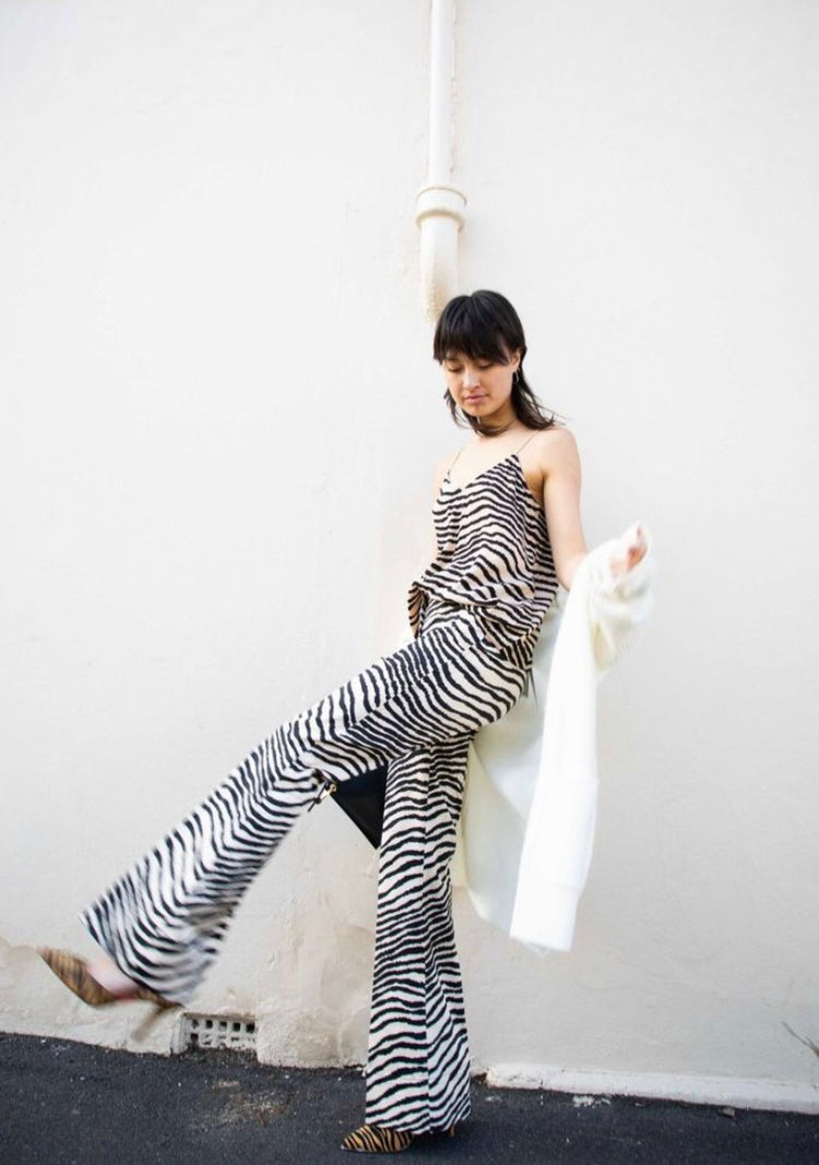 Animal print fur pump heel May 85