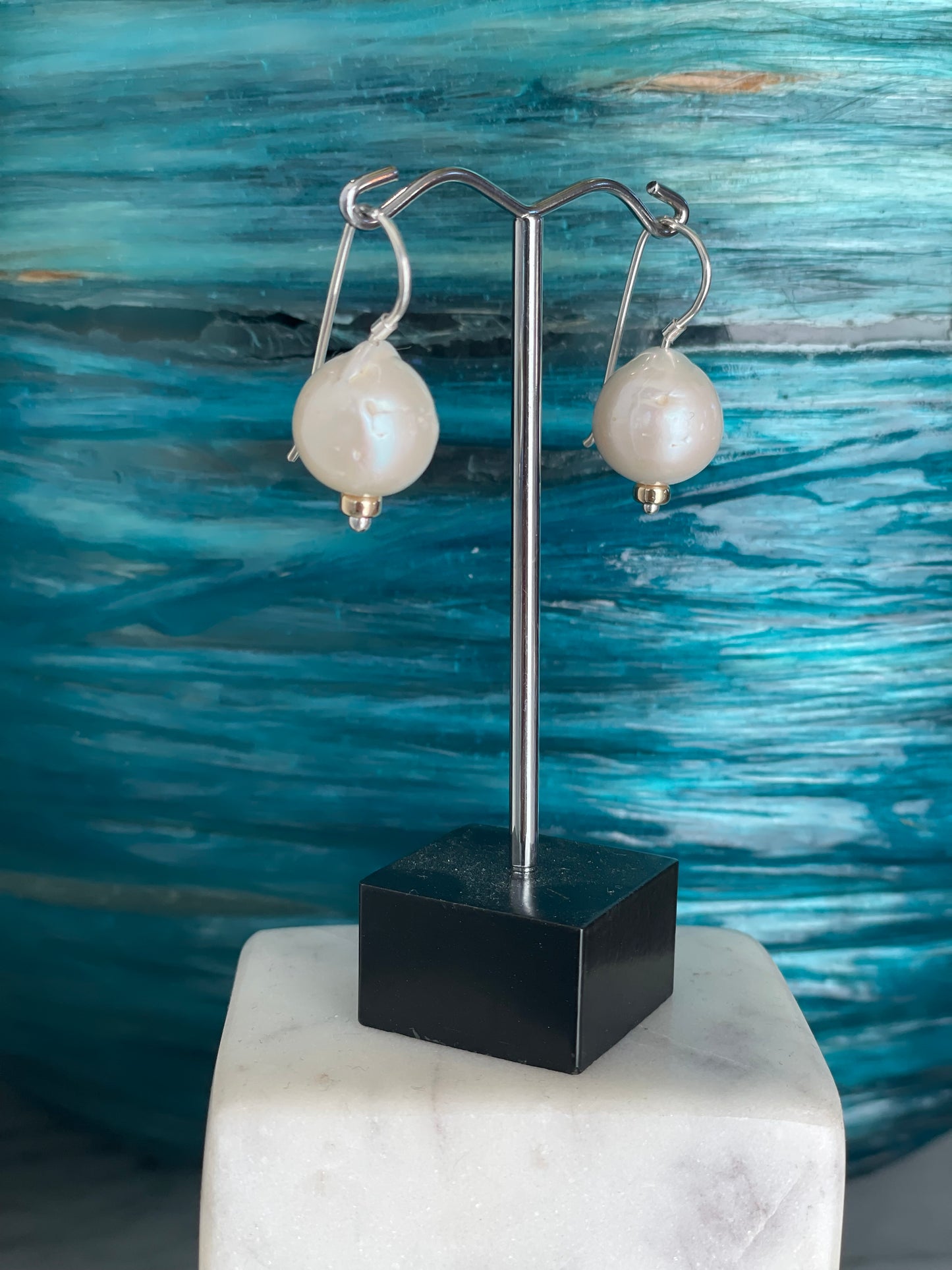 Ball Earrings Pearl