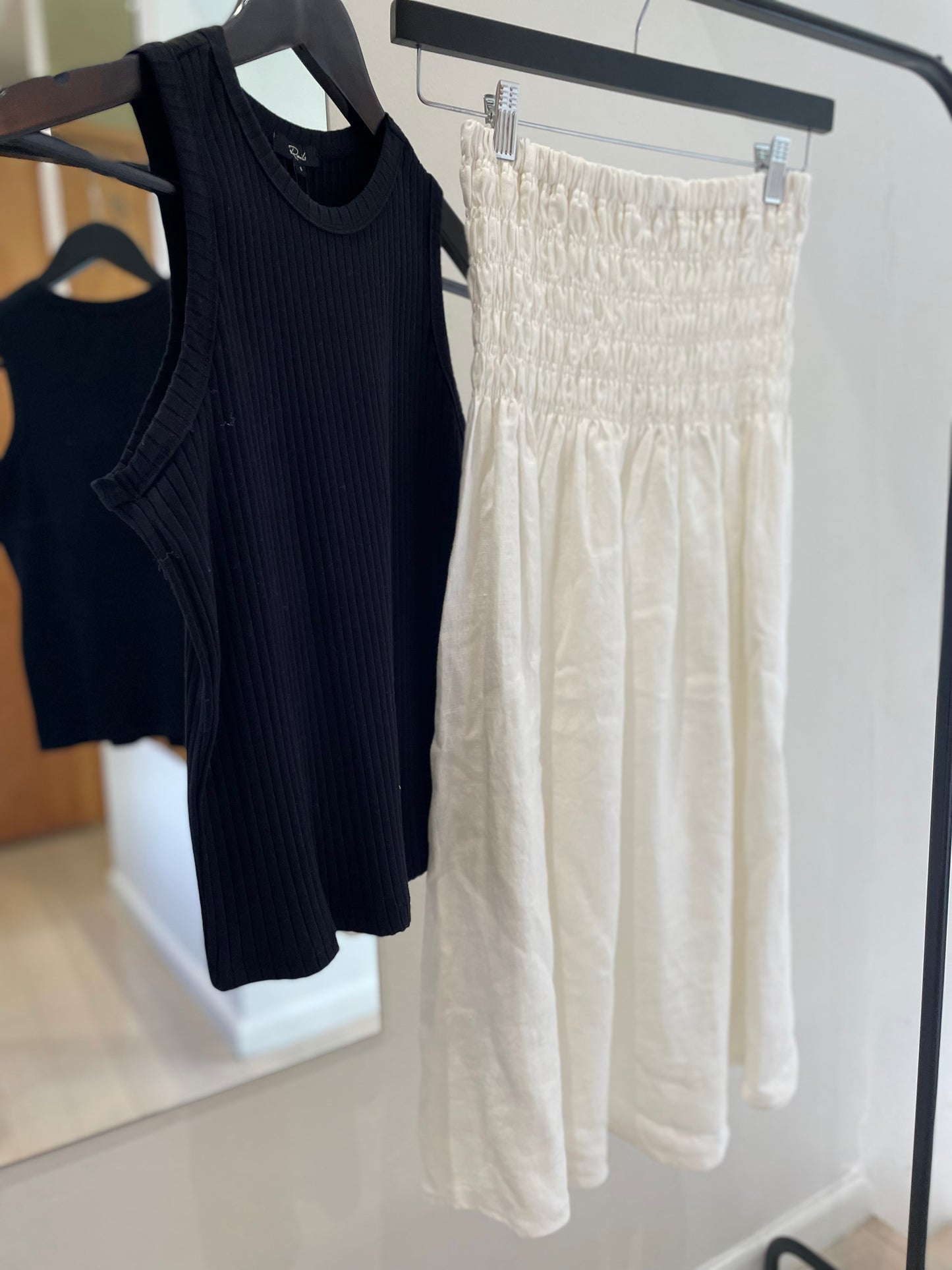 Selena Smocked Long Skirt - size S