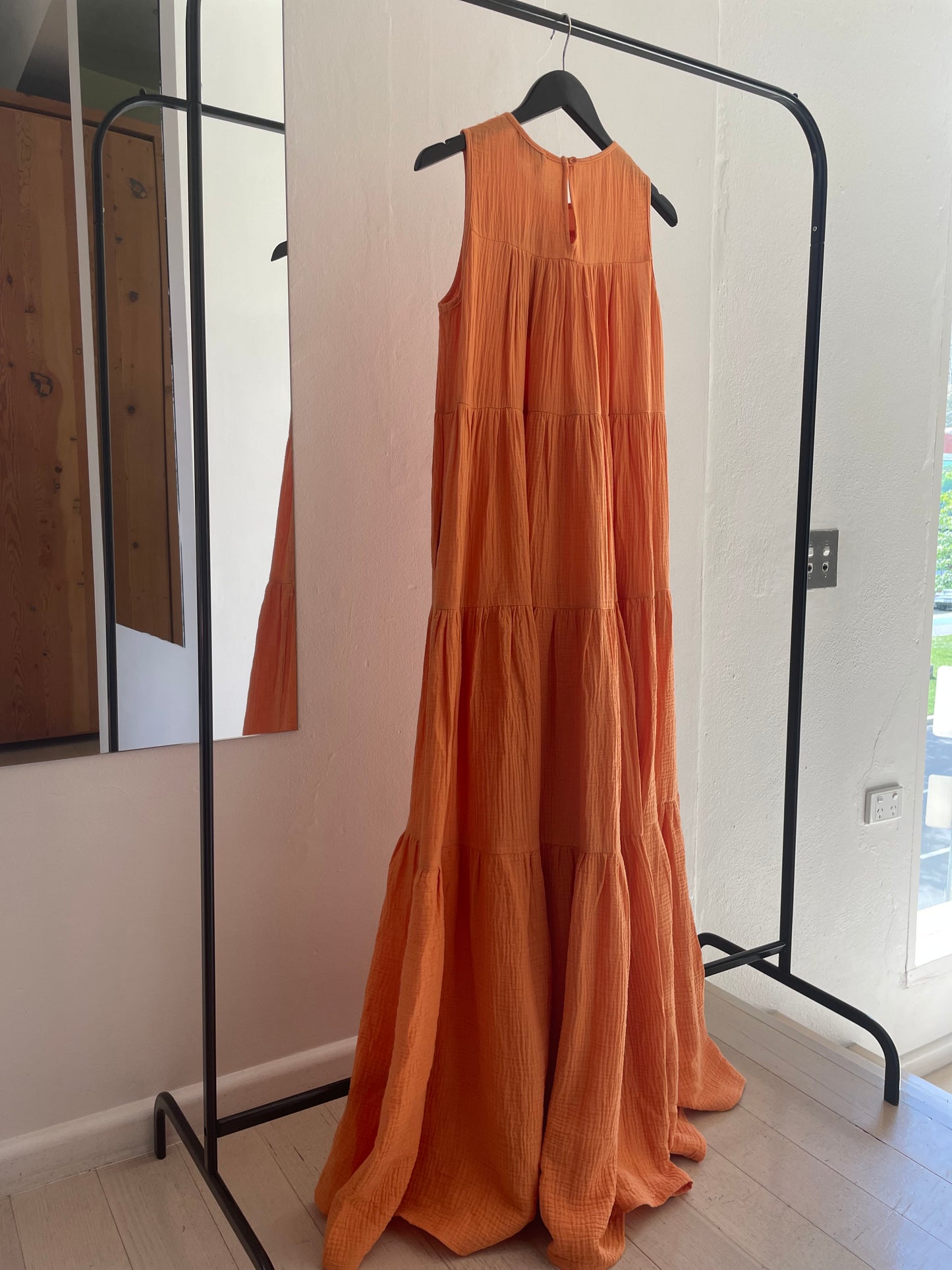 Orange Long Dress - size S