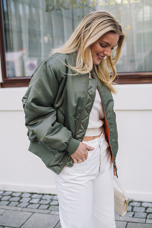 Leon Bomber - Army Green