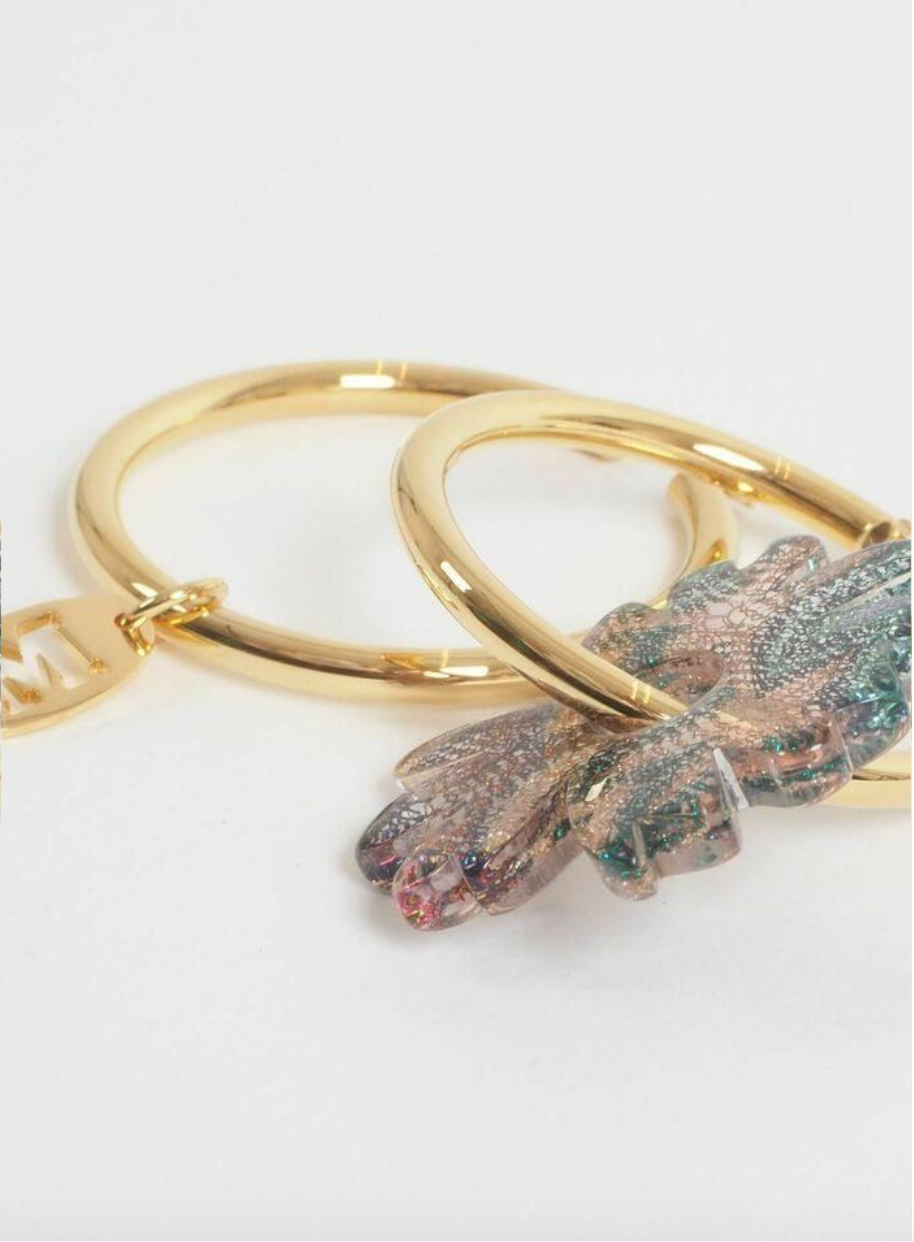 Missoni Gold Earrings - Purple Mix