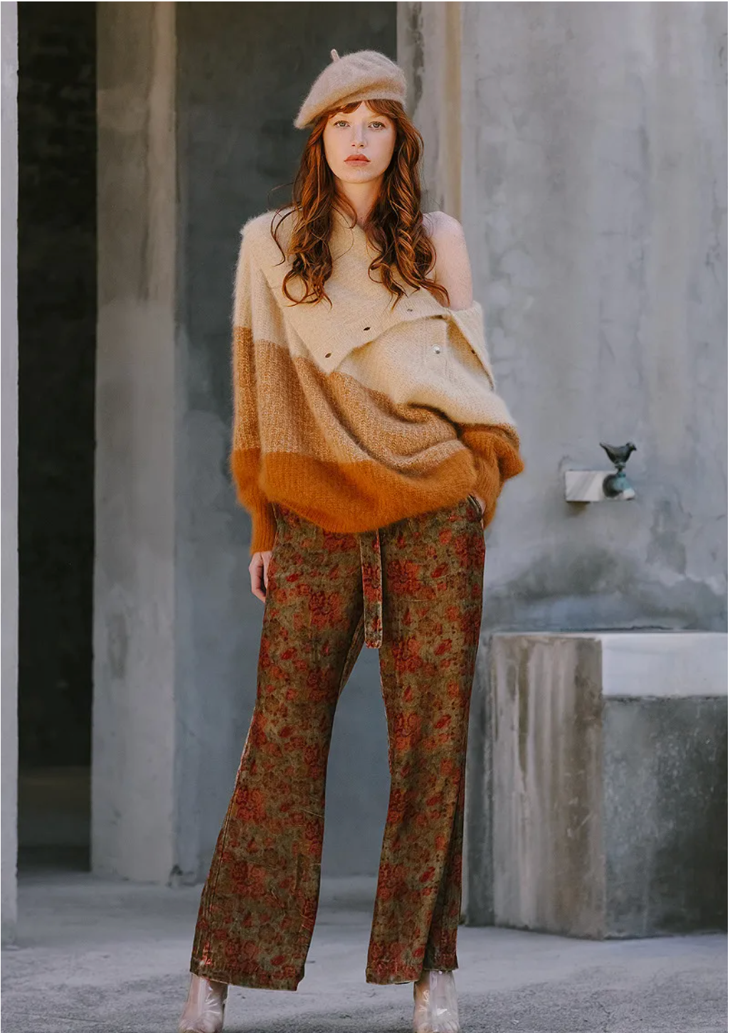 Charlotte Knitted Sweater - Beige