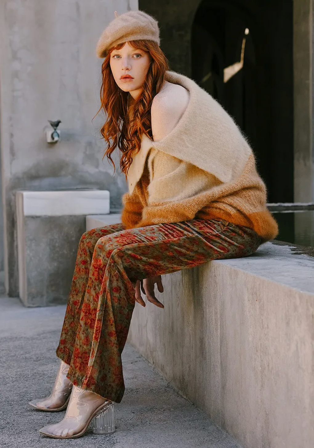 Charlotte Knitted Sweater - Beige