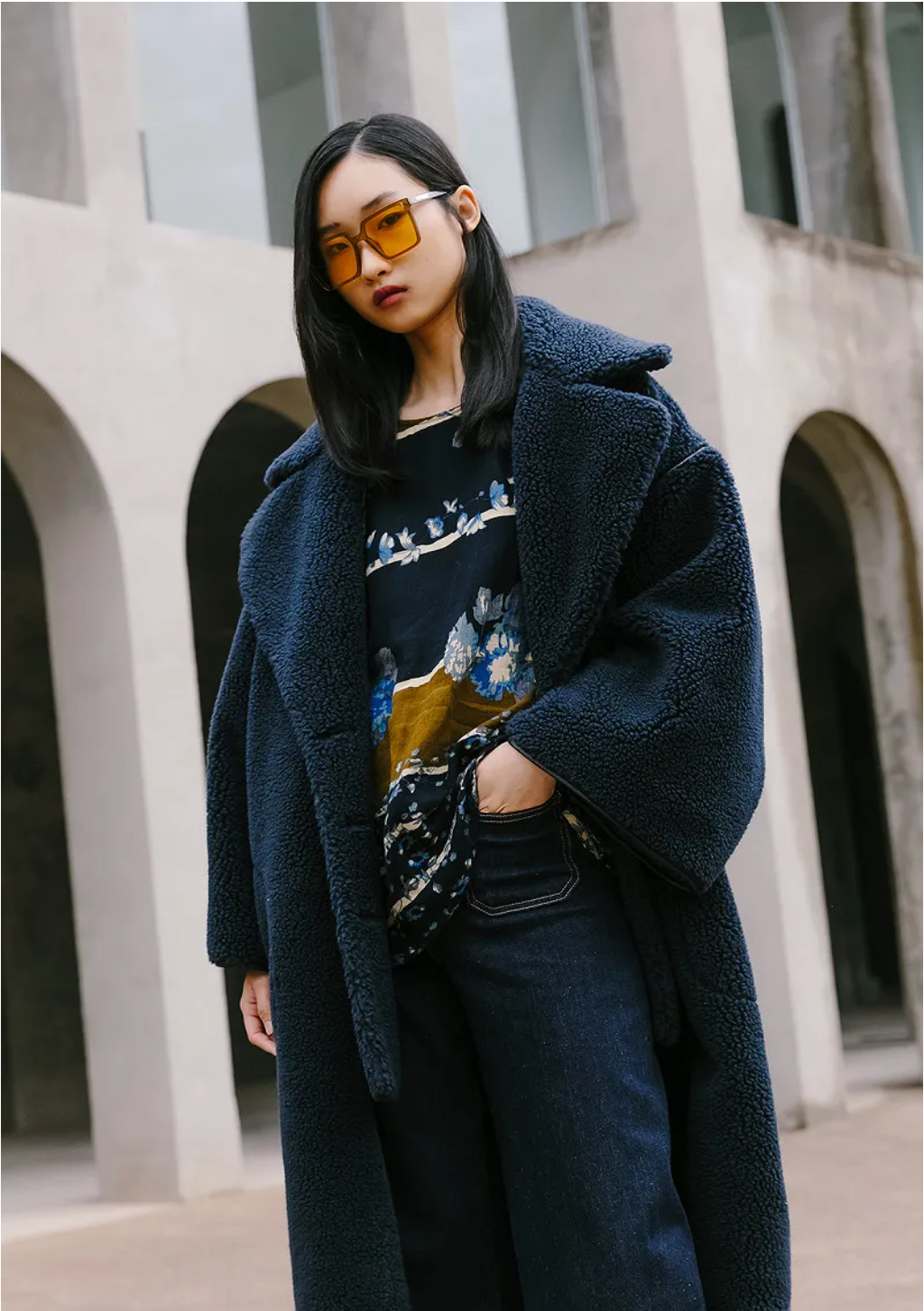 Mulan Reversible Coat - Black Combo