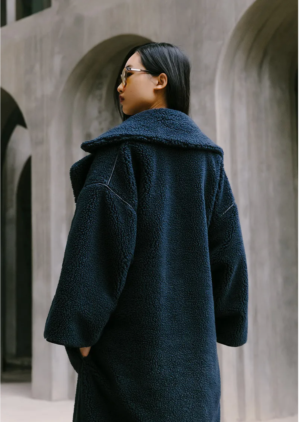 Mulan Reversible Coat - Black Combo