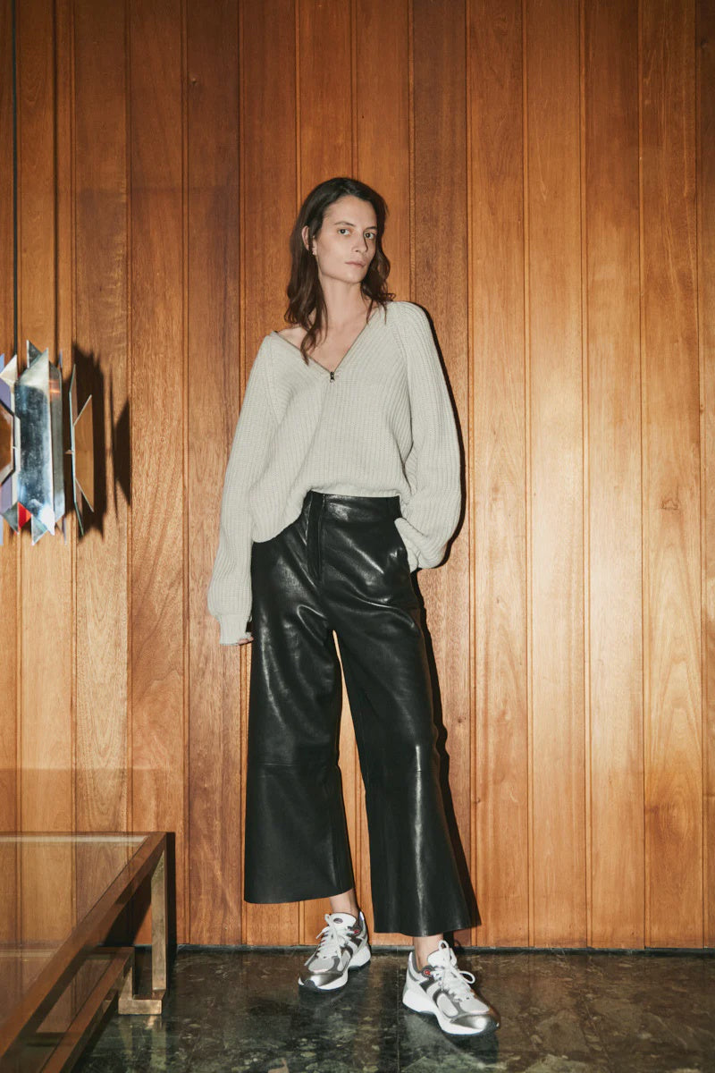 Wilde - Leather wide Pant