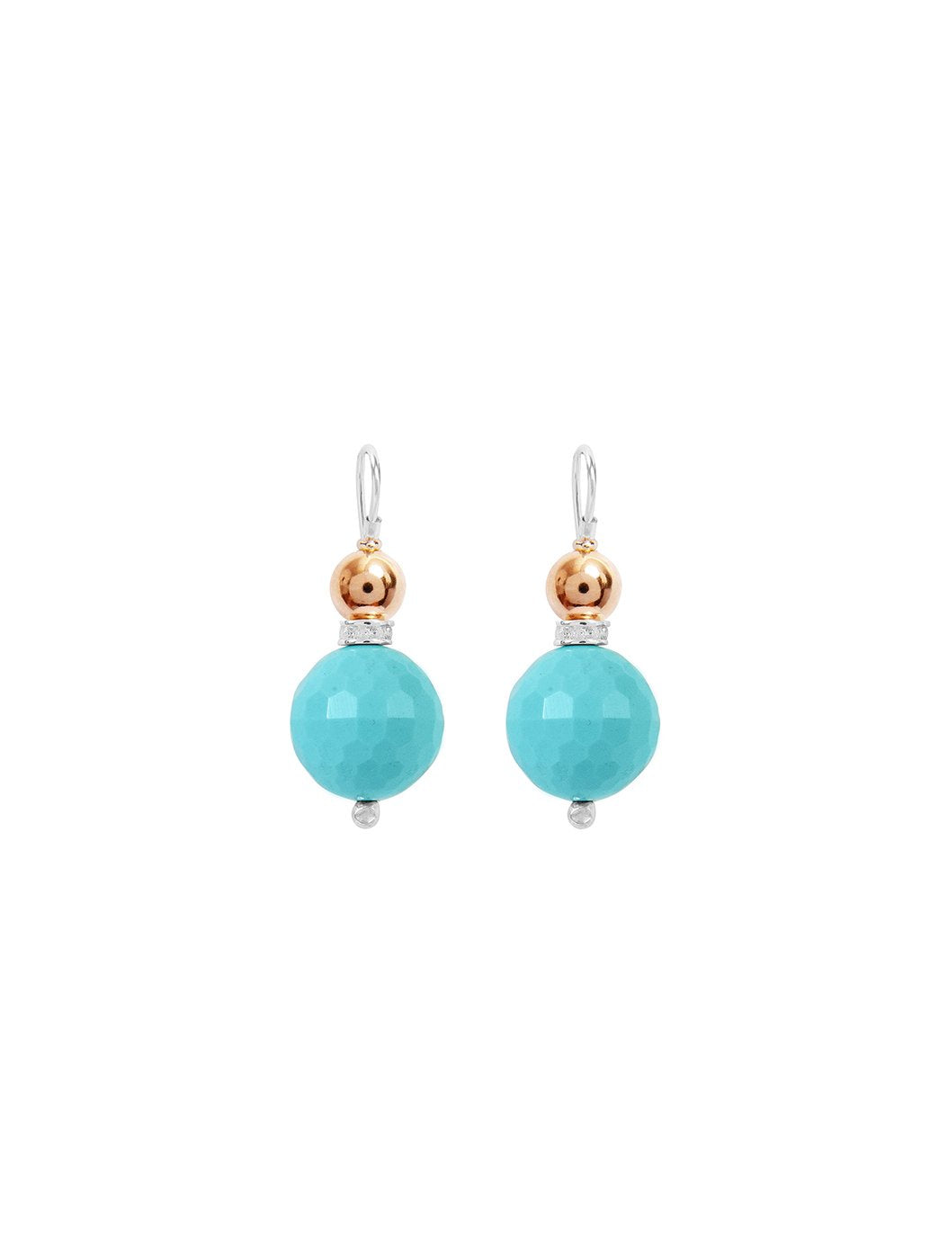 Double Ball Earring Turquoise