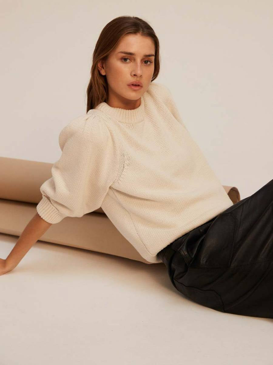 Mynte Knit O-Neck - Antique White