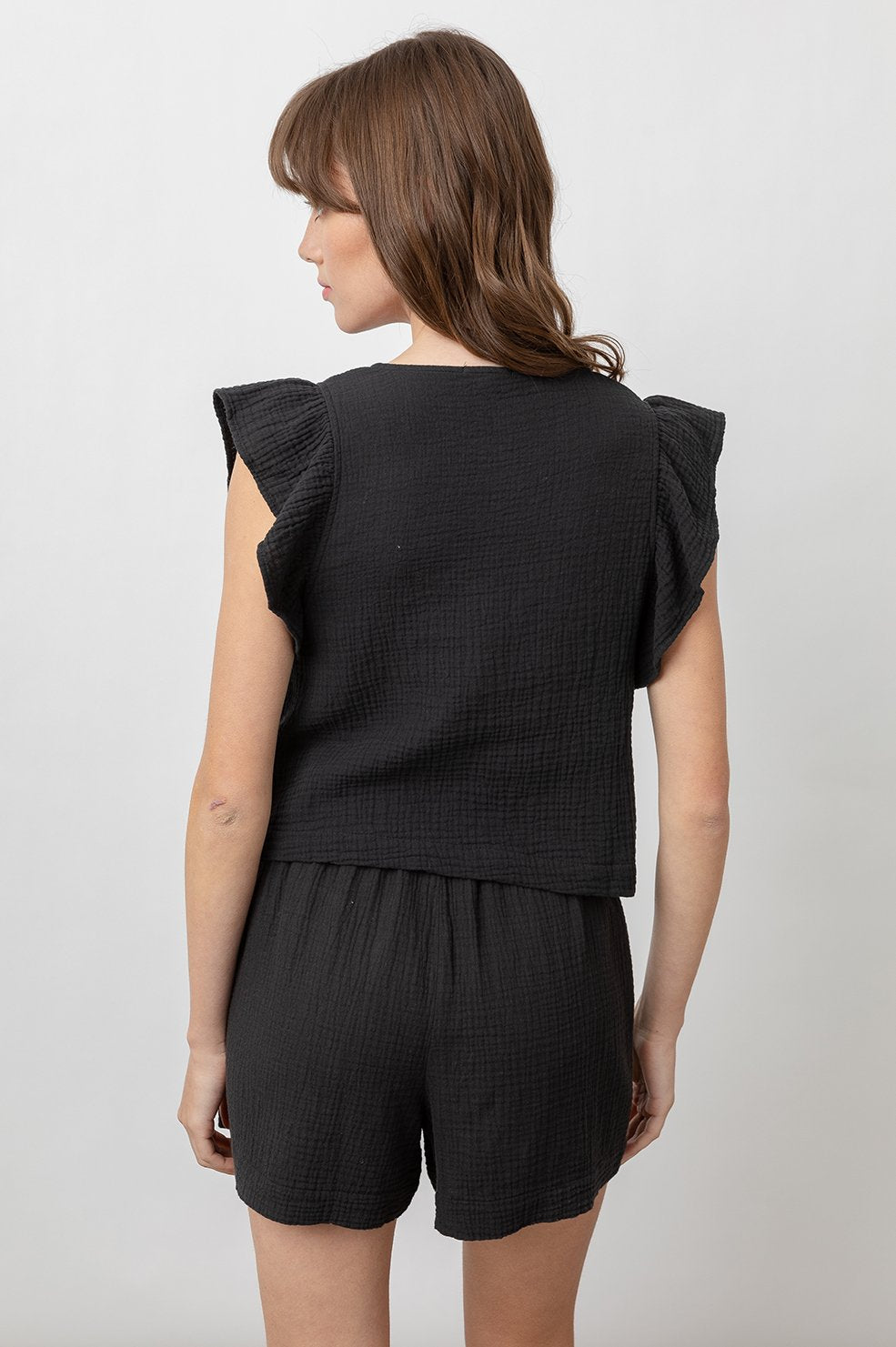 Miley Black Top - size L