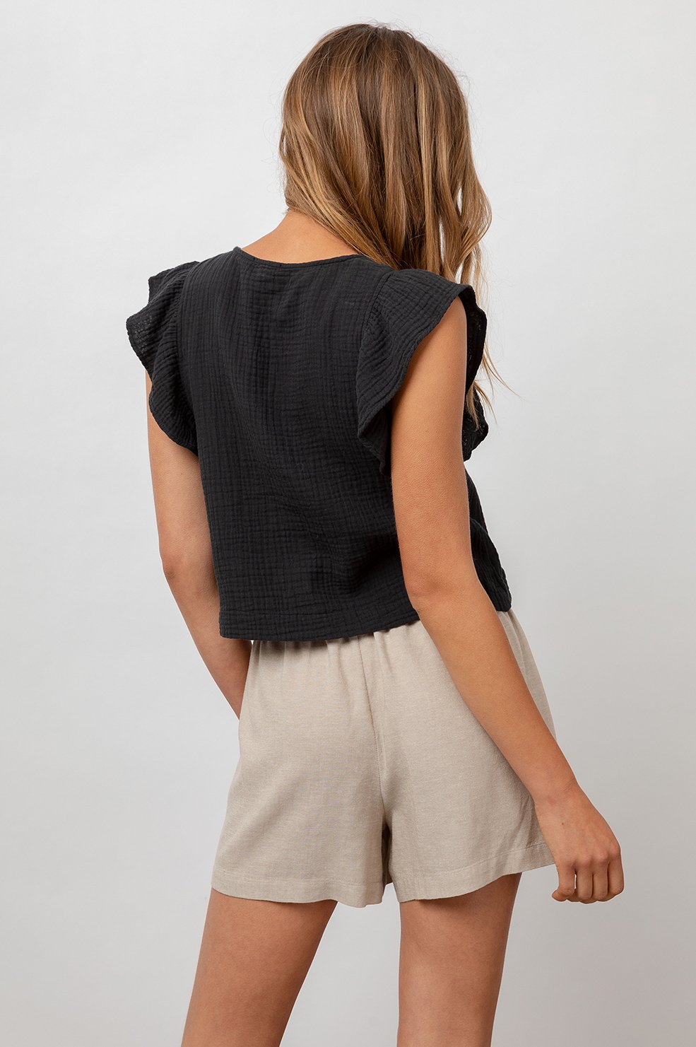 Miley Black Top - size L