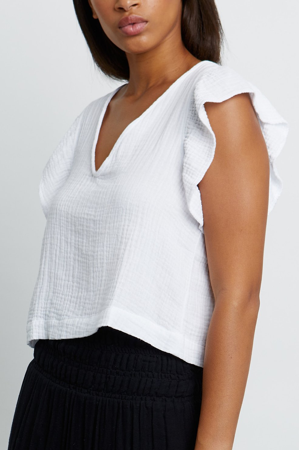 Miley White Top - L