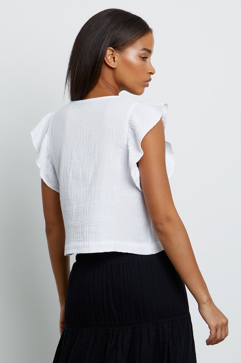 Miley White Top - L