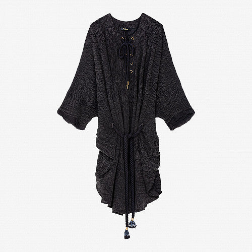 Kollina Pigment Crepon Tunic - Black