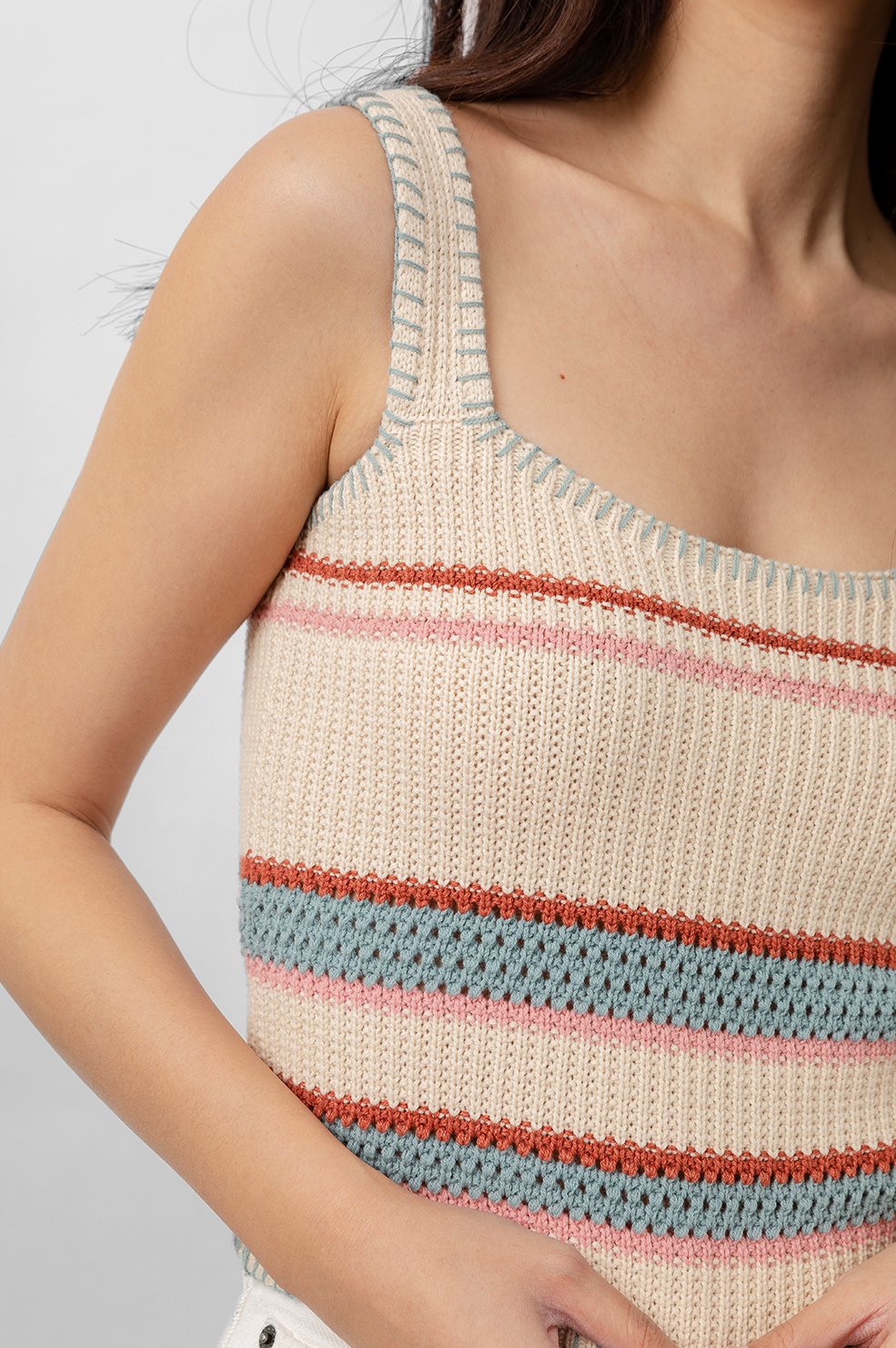 Sienna Cream Rainbow Multi - size S