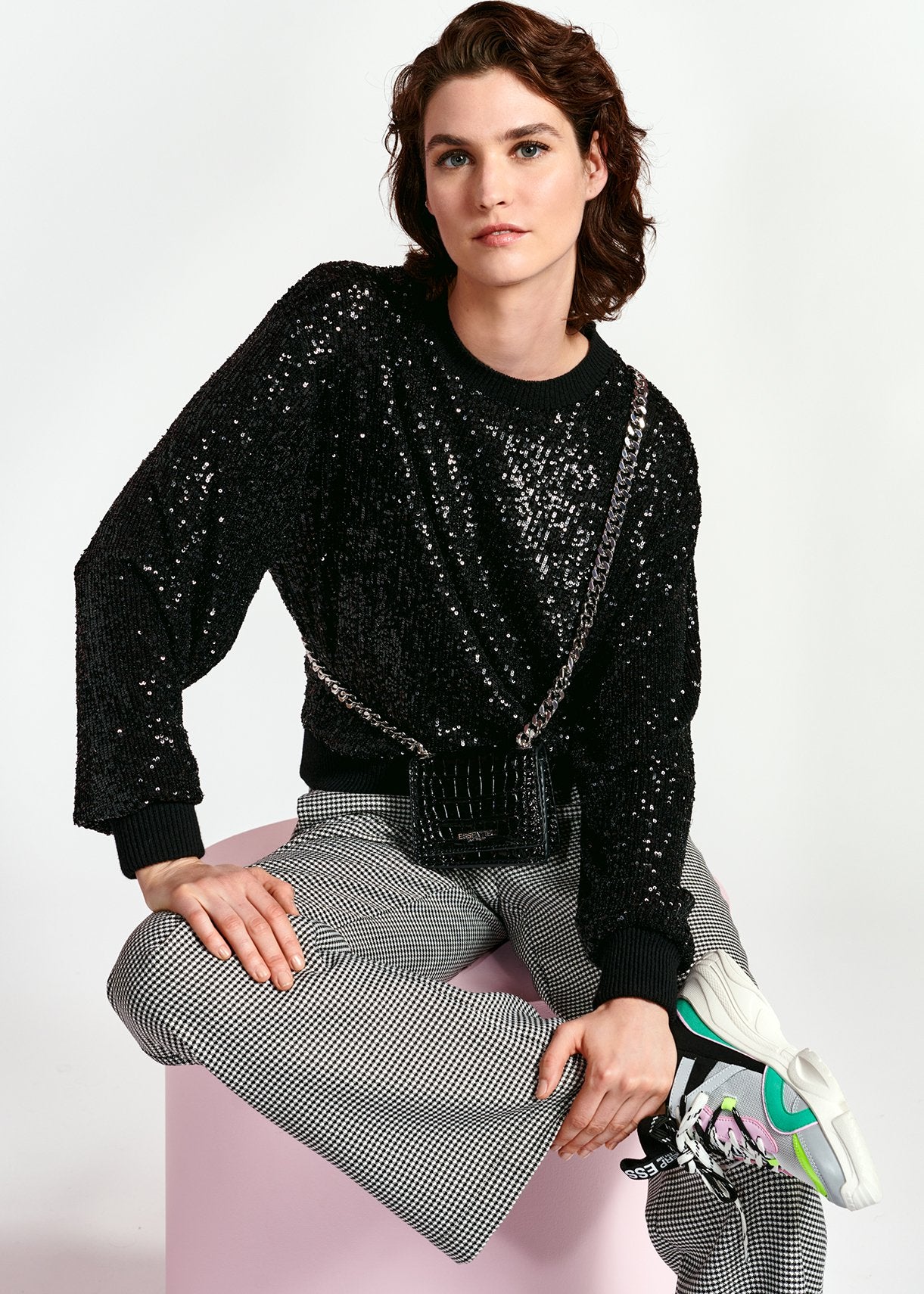 Wimmer Pullover - Black Shimmer and Shime