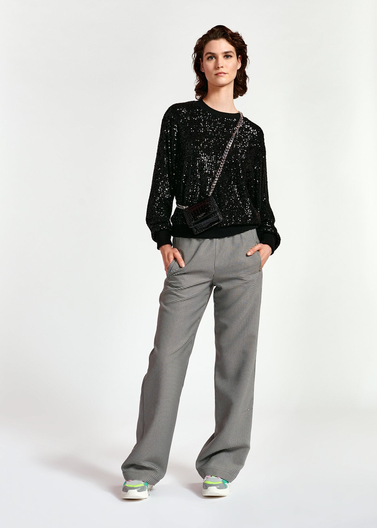 Wimmer Pullover - Black Shimmer and Shime