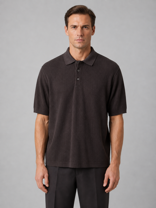 Brown Polo Knit