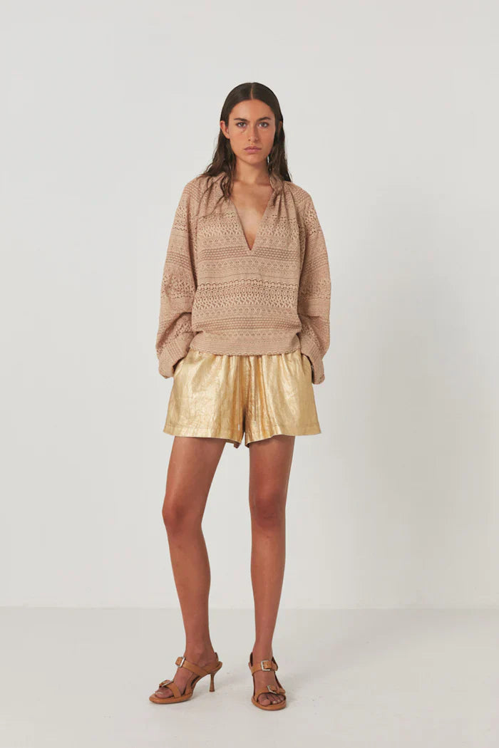 Jacqline Midas gold jacket