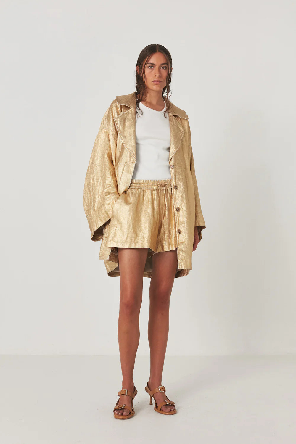 Jacqline Midas gold jacket