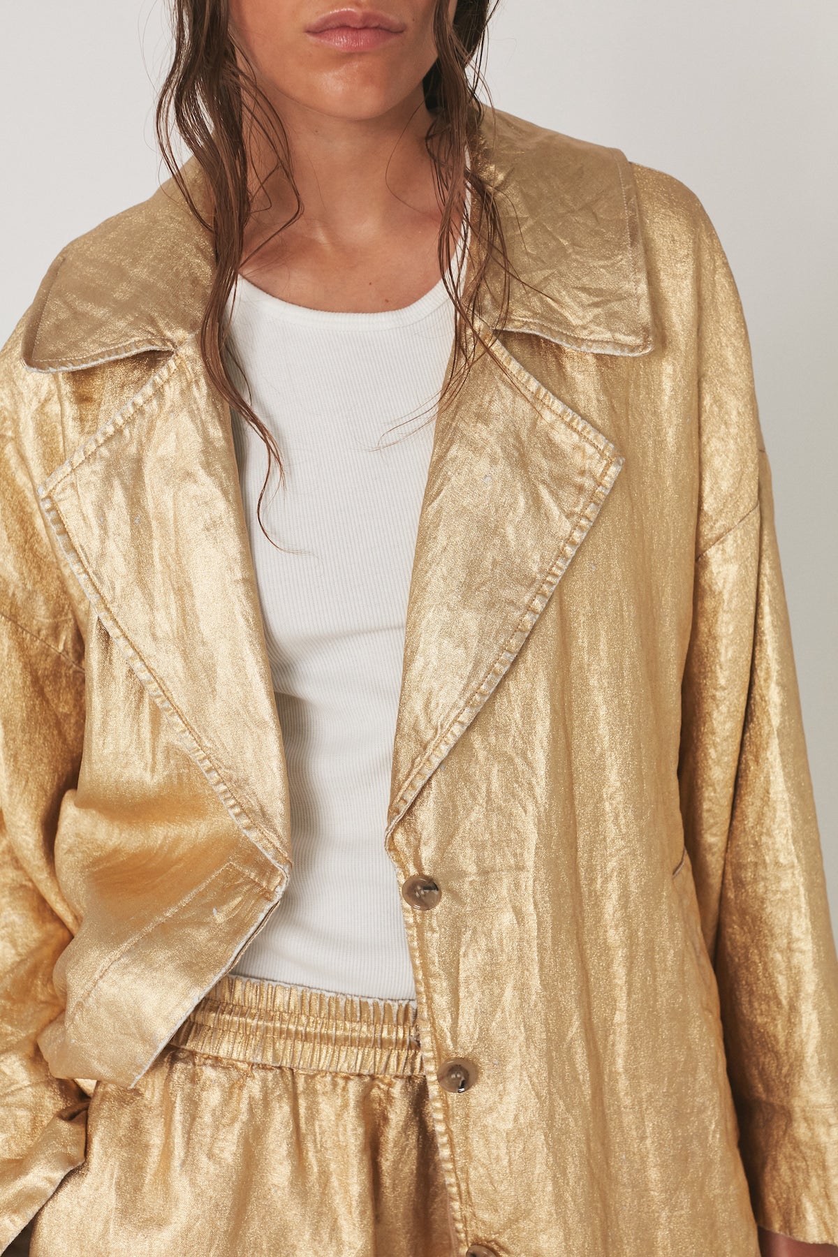 Jacqline Midas gold jacket