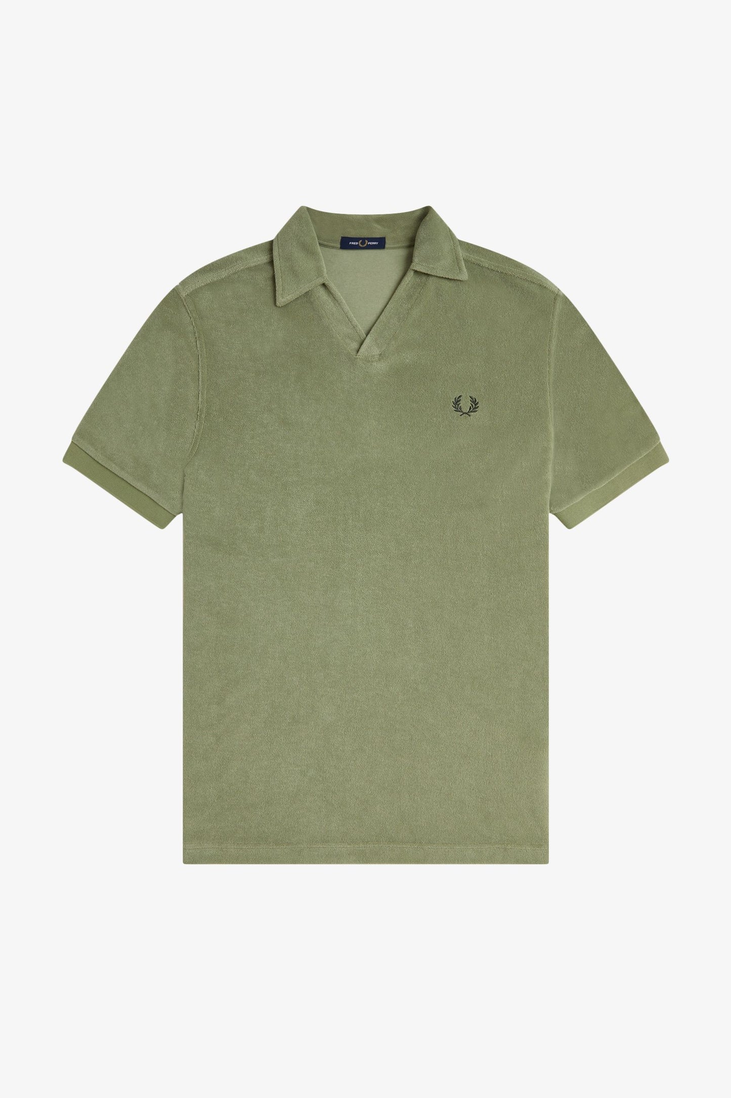 Open Collar Towelling Polo