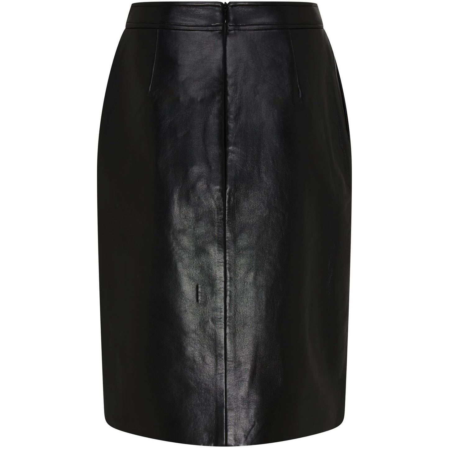 Tyra Skirt - Black Recycled Leather