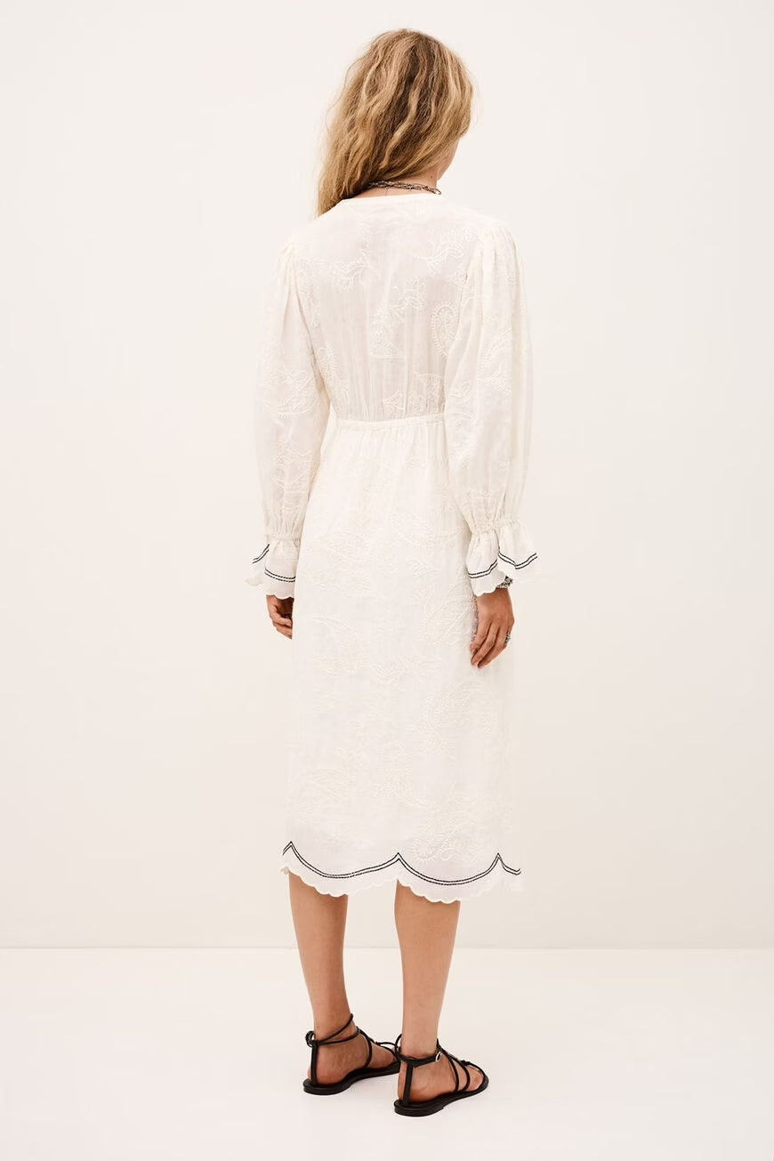 PRISCO Jacquard midi dress
