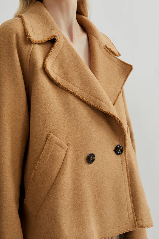 Elea - Felted Touch Jacket Tobacco