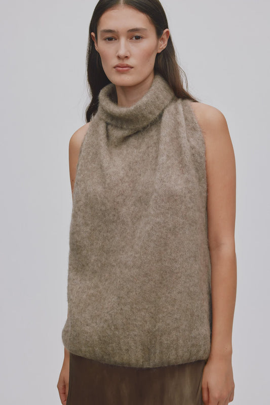 Aifa Halter Top - Mushroom