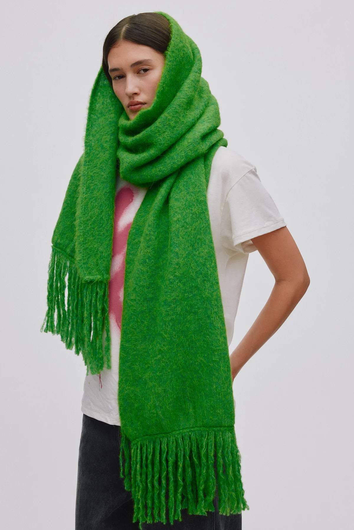 Birla Superlight Knit Scarf - Viper Green