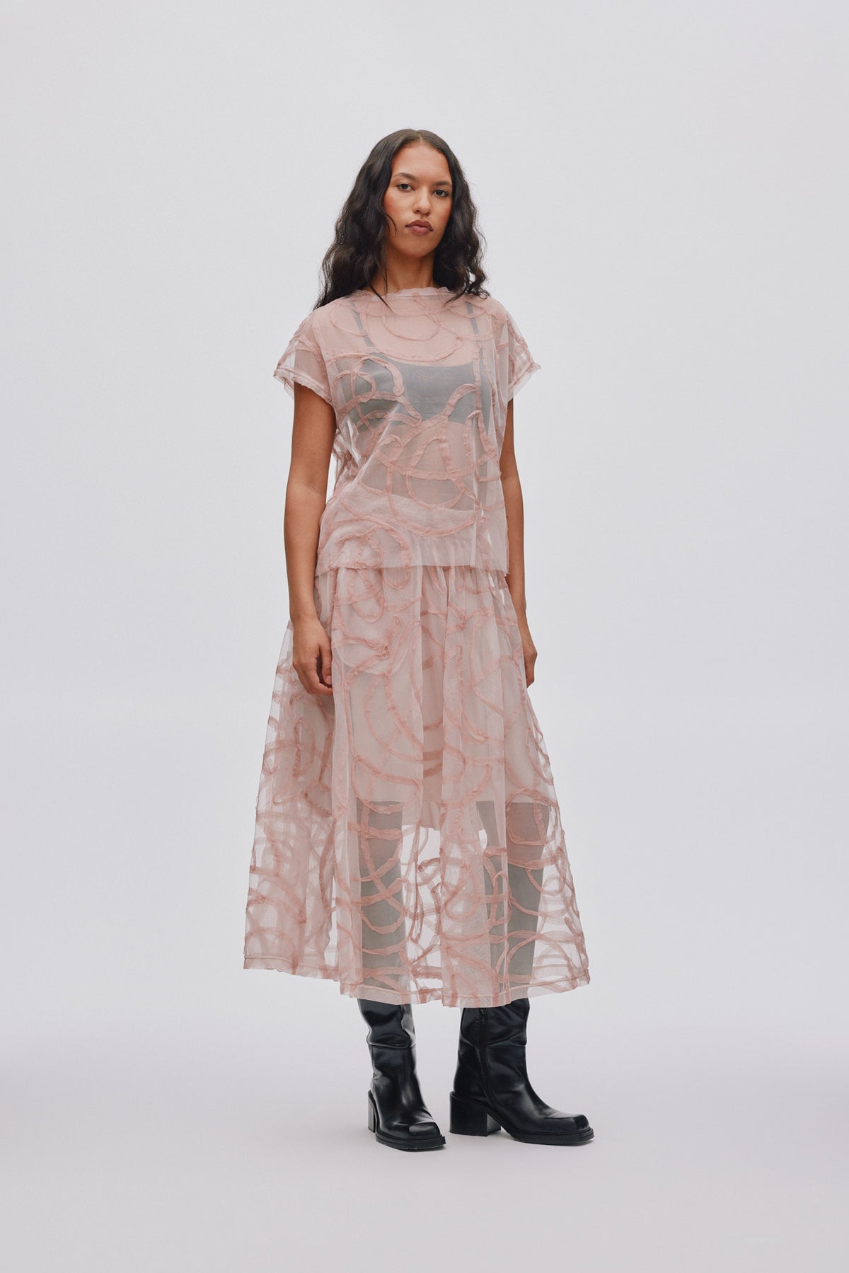 Gritt Boxy Tee - Blush