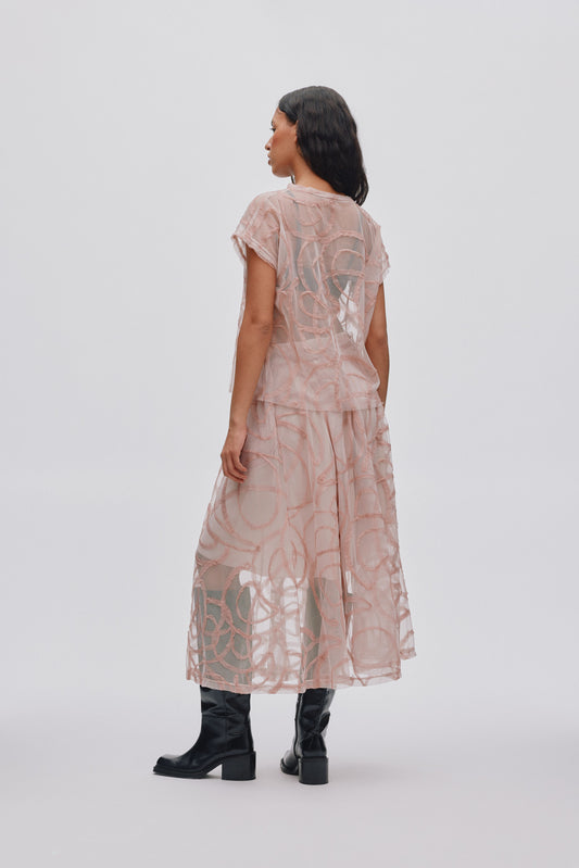 Silke Full Skirt - Blush