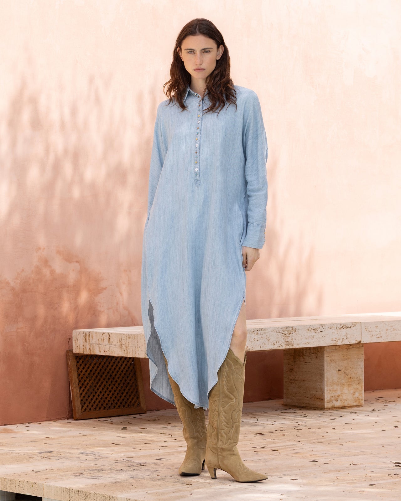 Pina Dress - Light Blue