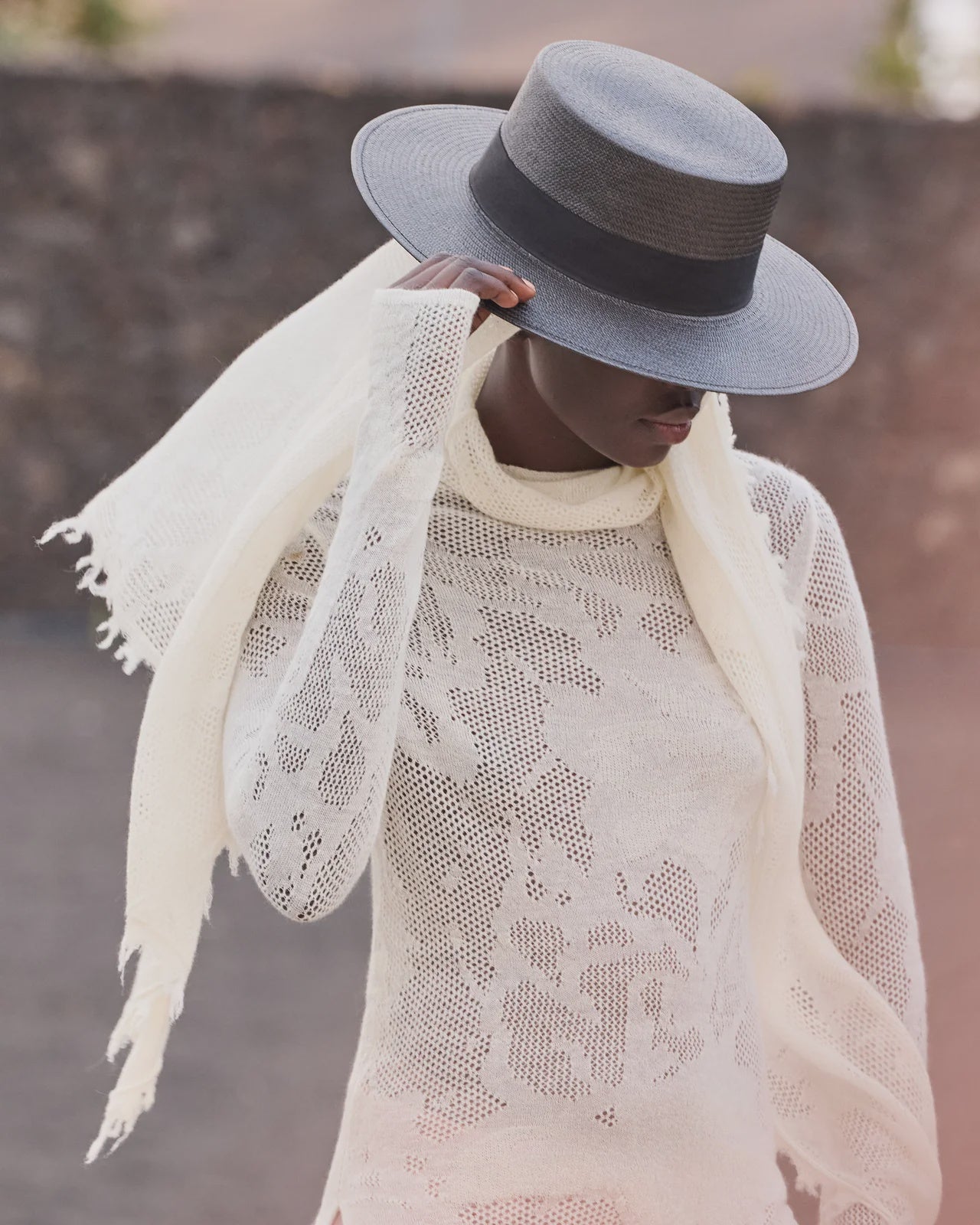 Aphina Scarf Ivory