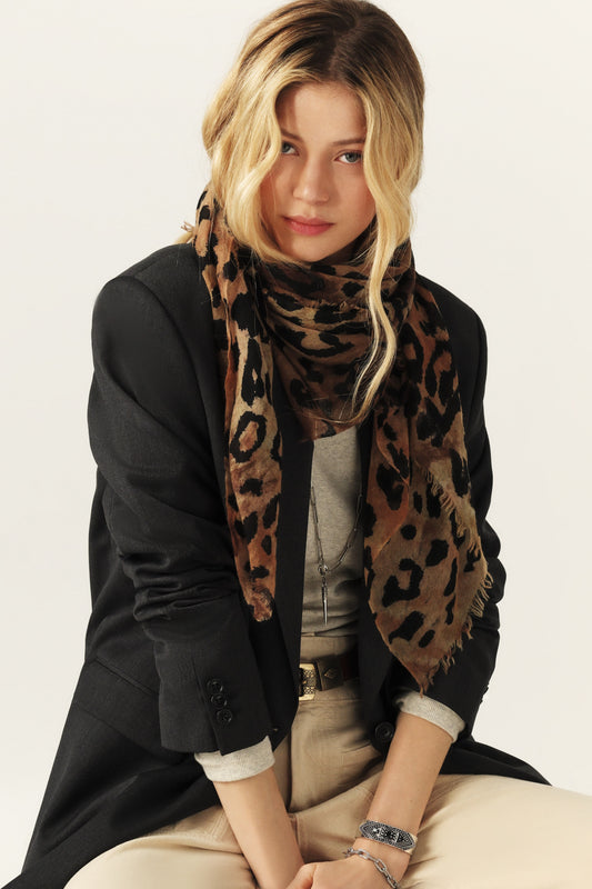 Selene Scarf - Leopard