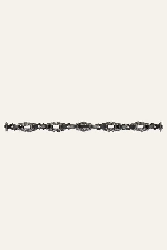 BAPTISTE leather statement belt