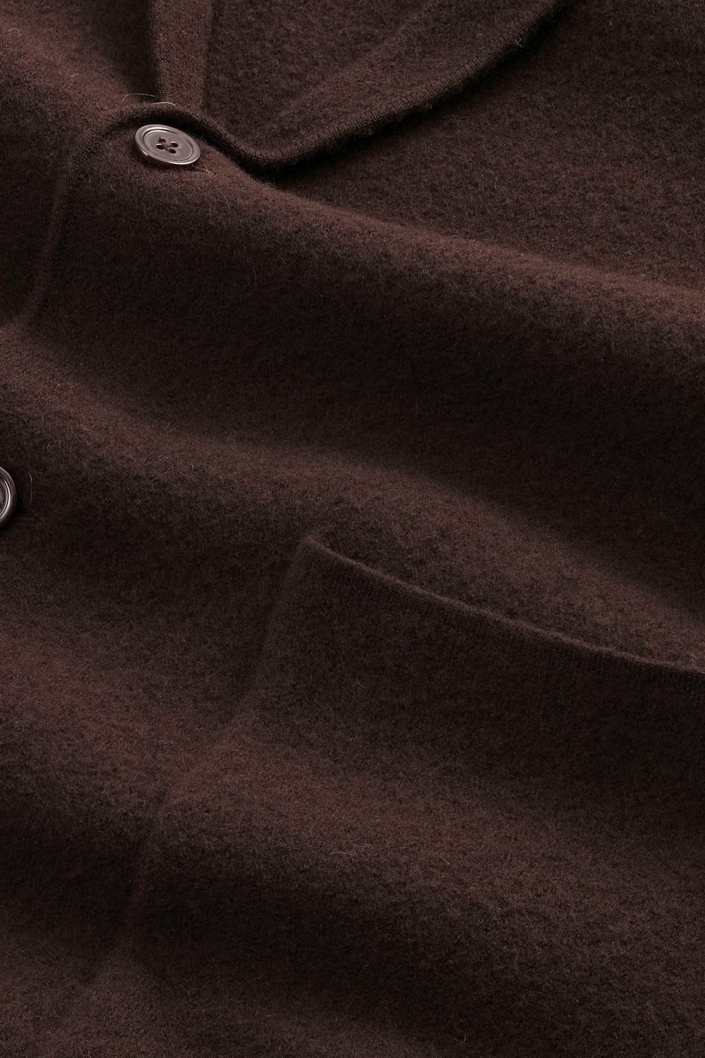 Lucas Boiled Wool Blazer Dusky Port