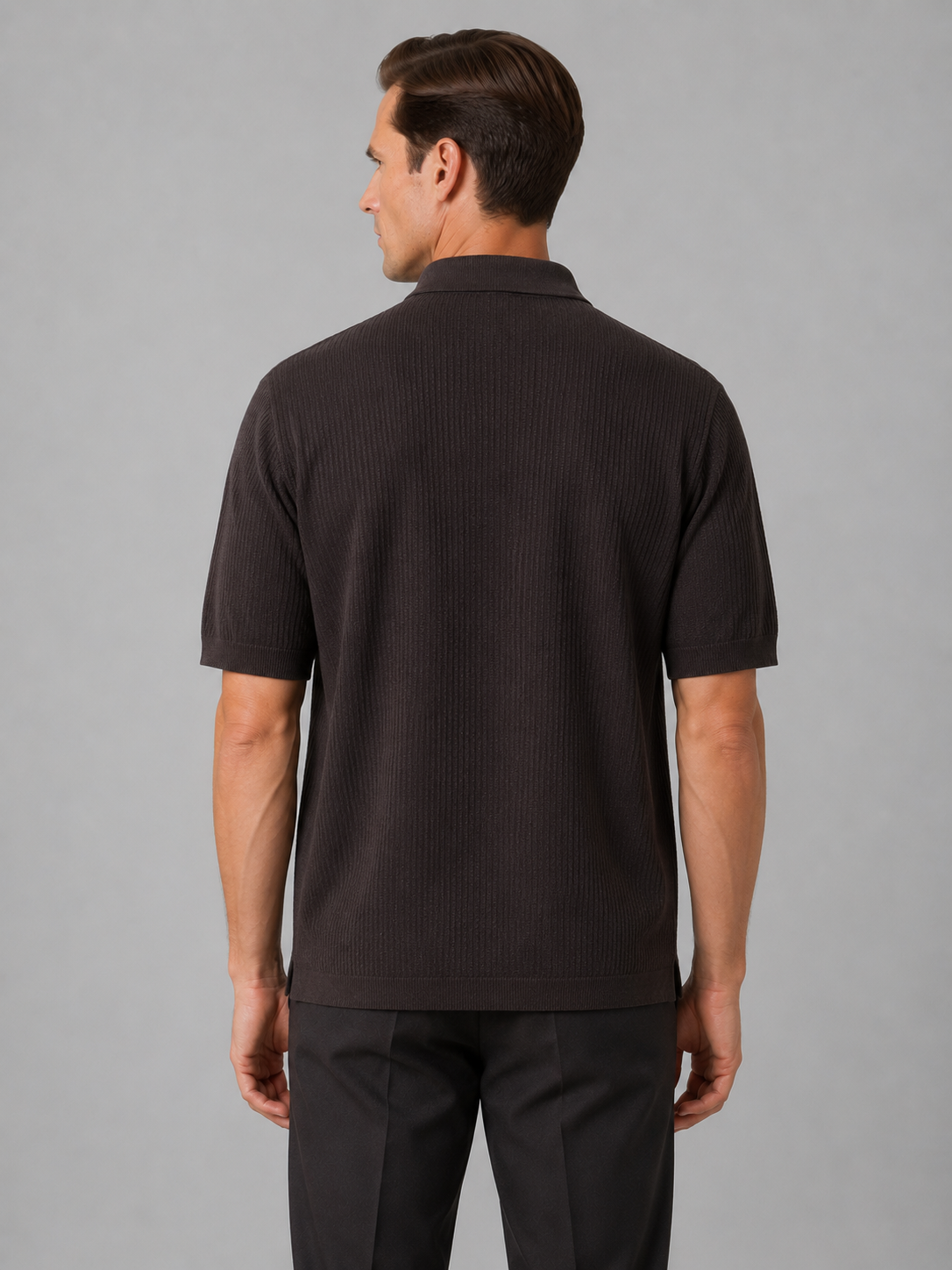 Brown Polo Knit