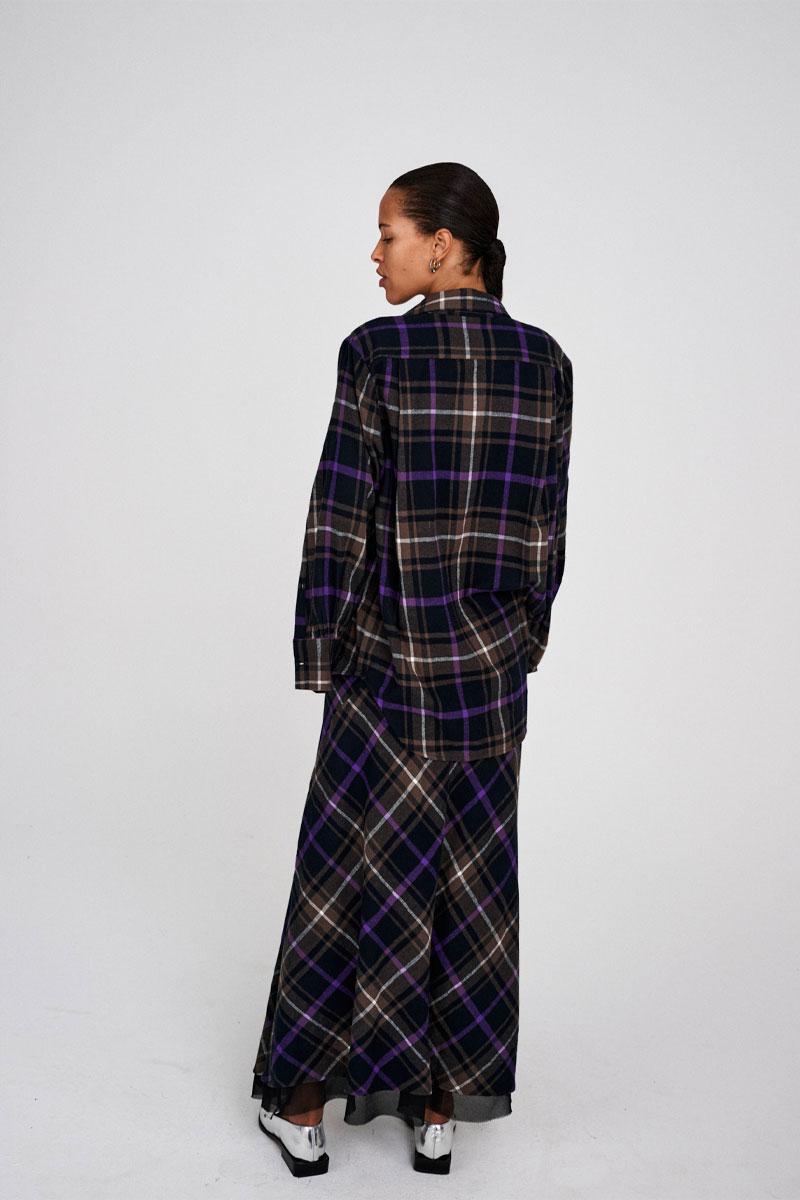 Mallory Shirt Purple Check