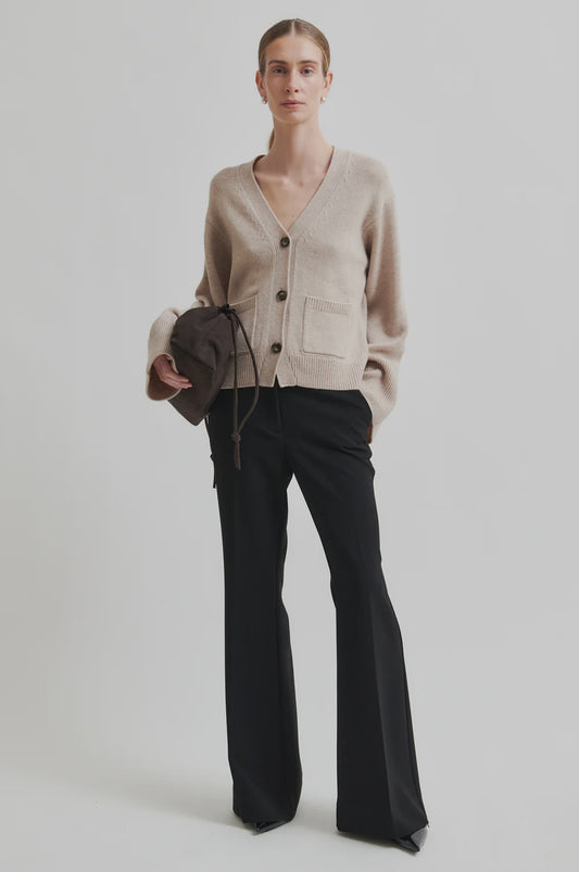 Fique Flared Trousers - Black