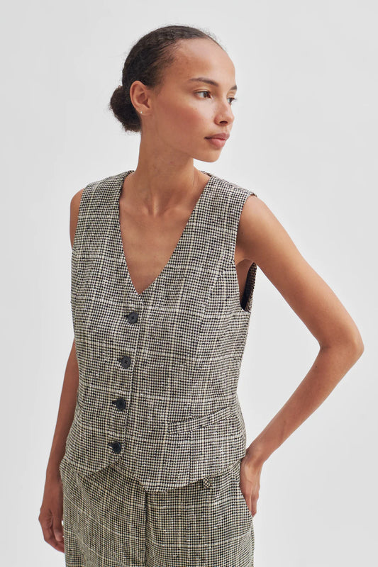 Sheldon Check Waistcoat