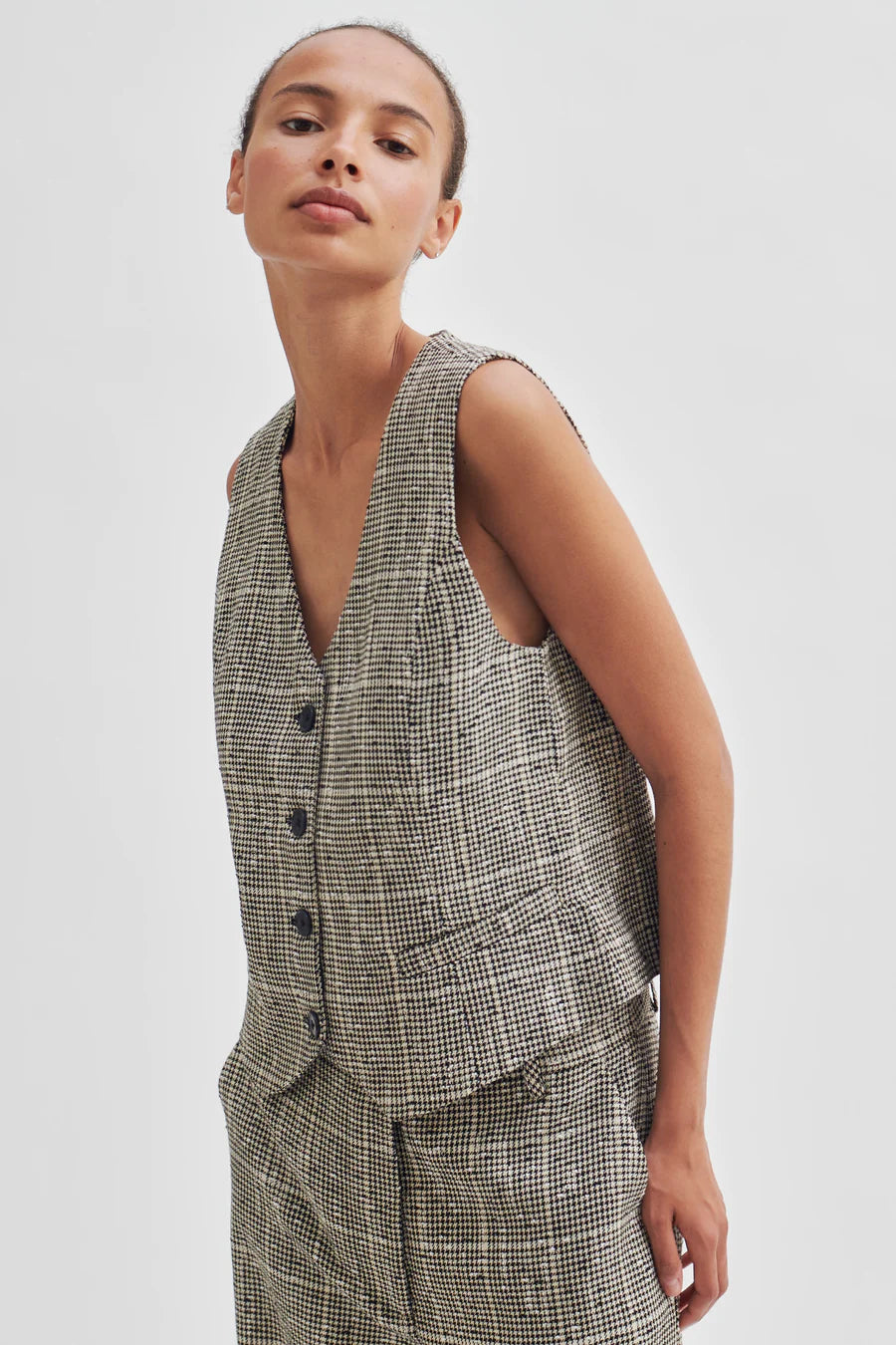 Sheldon Check Waistcoat